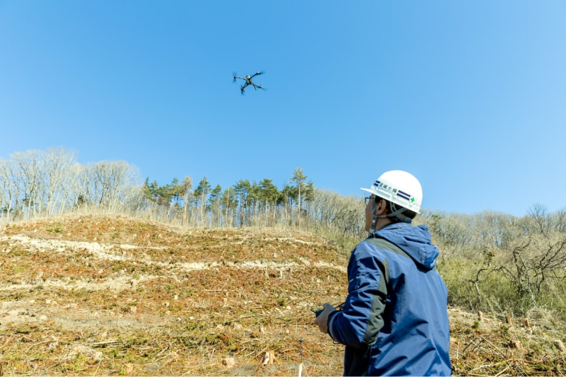 ドローンによる森林測量